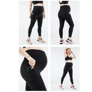 2 PAIRS of Fabletics PureLuxe High-Waisted Maternity 7/8 Leggings SZ XL